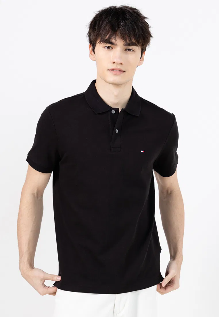 Поло Regular, хлопок, модель 1985, Th Mainline Tommy Hilfiger, черный