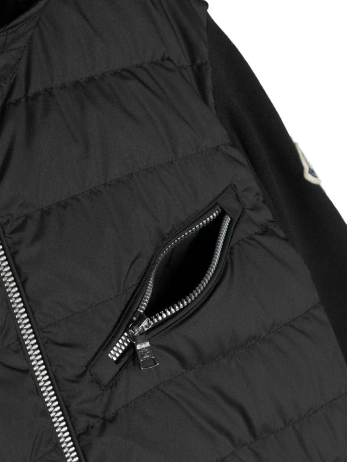 Moncler Enfant пуховик на молнии, черный — фото 3