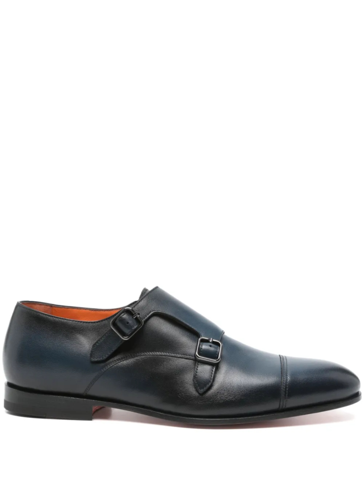 

Кожаные монки Santoni, синий