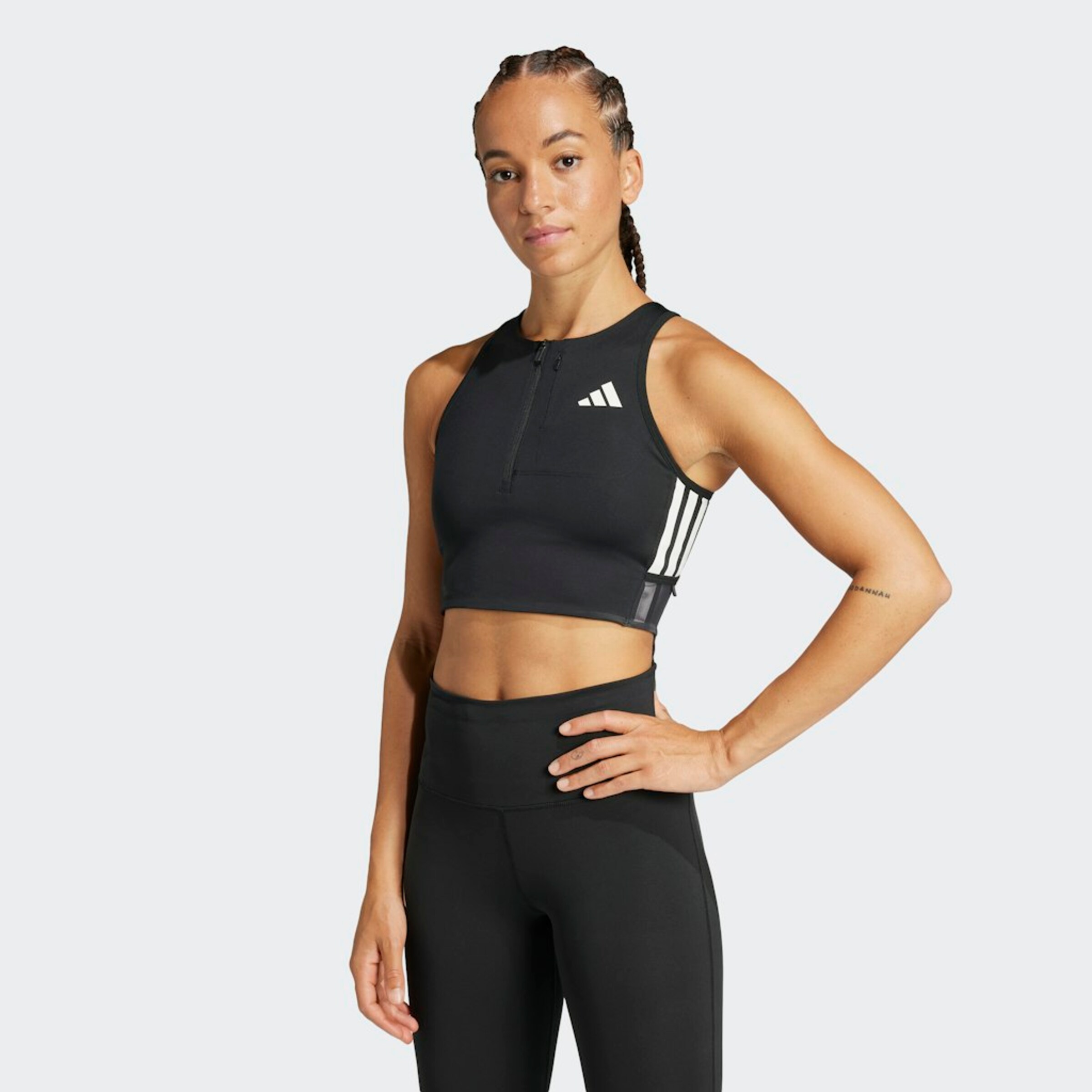 Adidas Performance Спортивный топ 'Adizero' в черном цвете — фото 2