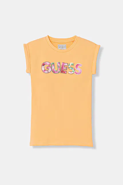 Платье мини оранжевое Guess