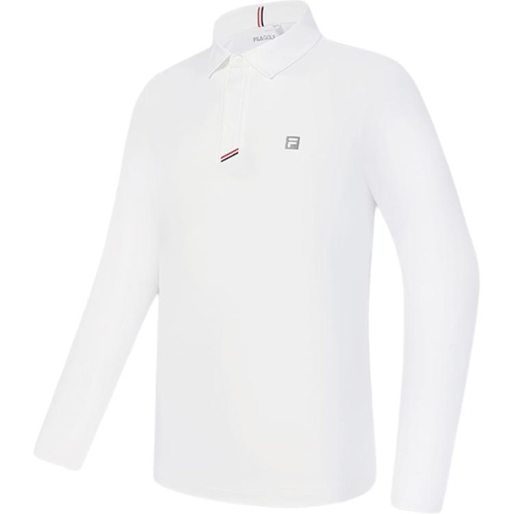 

FILA Гольф серия поло мужское нефритово-белое, Белый, FILA Гольф серия поло мужское нефритово-белое