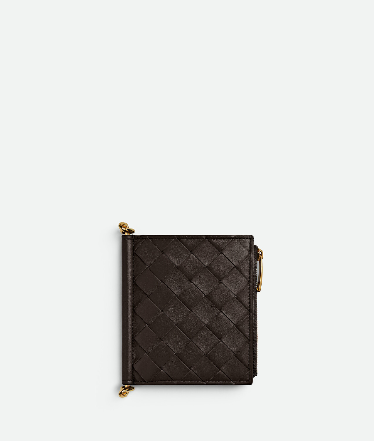 

Маленький складной кошелек Solstice Bottega Veneta, карамельный