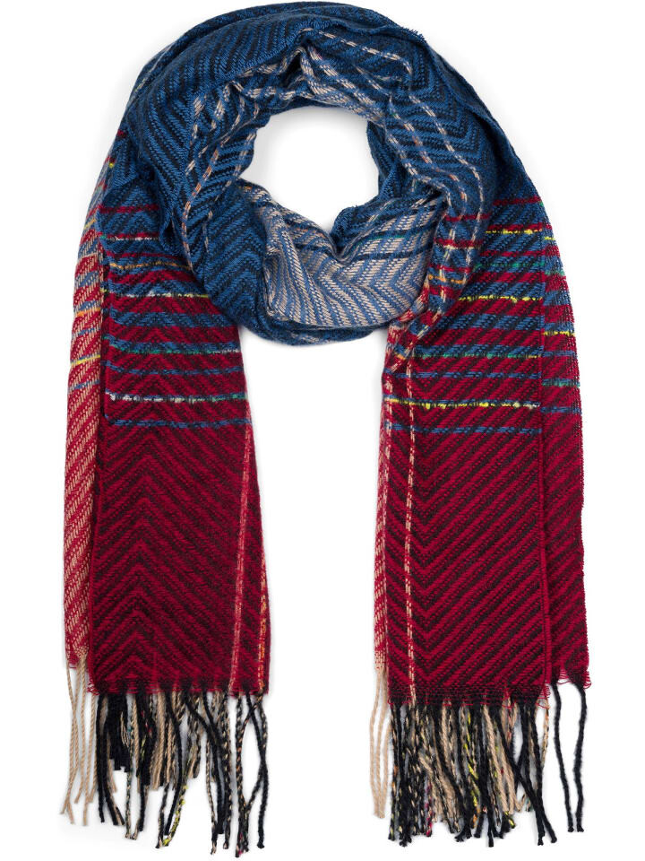 

Шарф styleBREAKER, цвет blau/bordeaux/rot