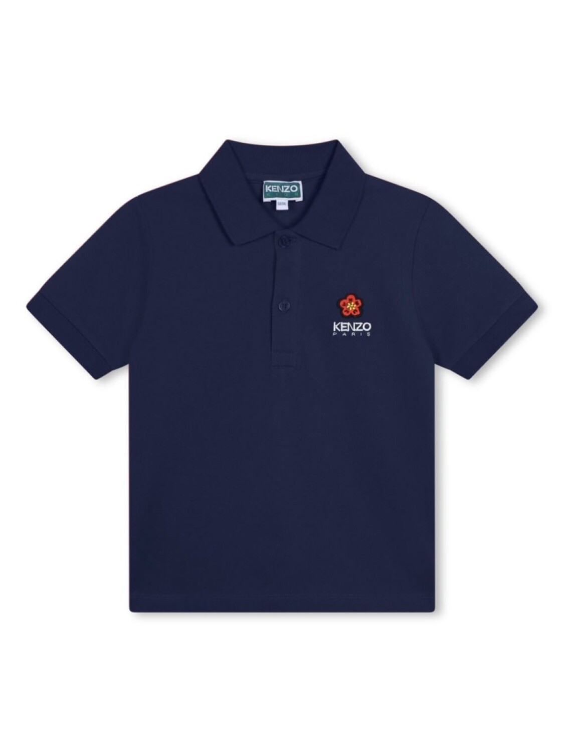 

Kenzo Kids рубашка поло Boke Flower из органического хлопка, синий
