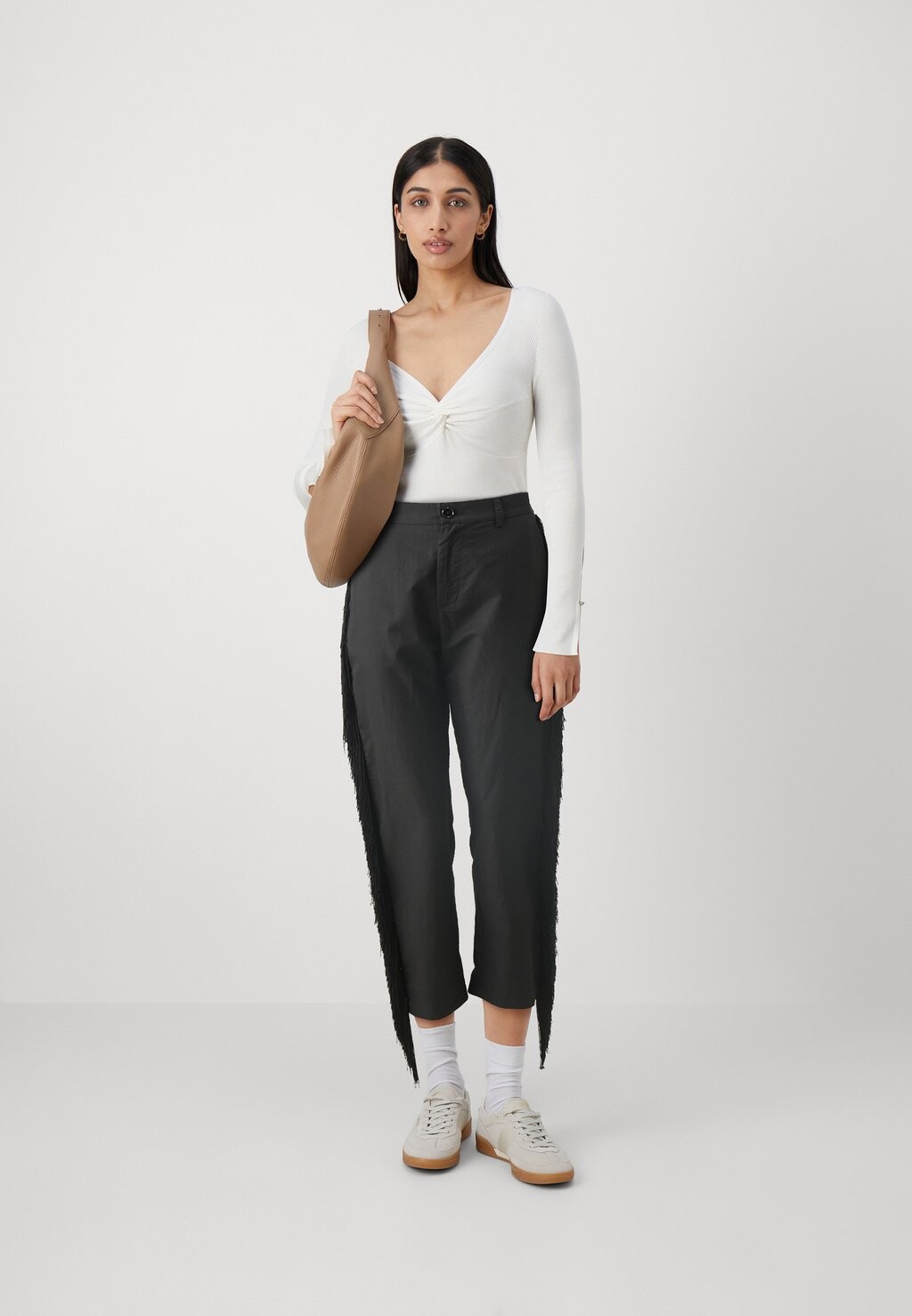 

Брюки Paddington Pantalone Con Frange Pinko, черные