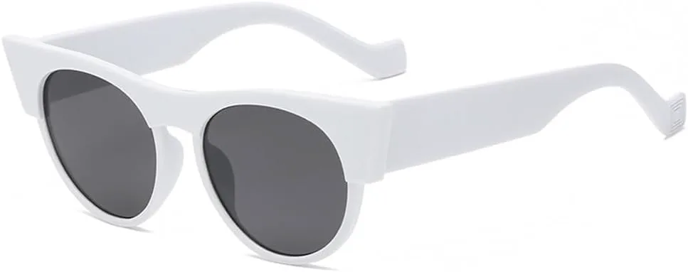 

Женские солнцезащитные очки «кошачий глаз» в винтажном стиле, ретро-панк, женские очки, очки «кошачий глаз», защита от ультрафиолета UV400 TYUVIVO, White