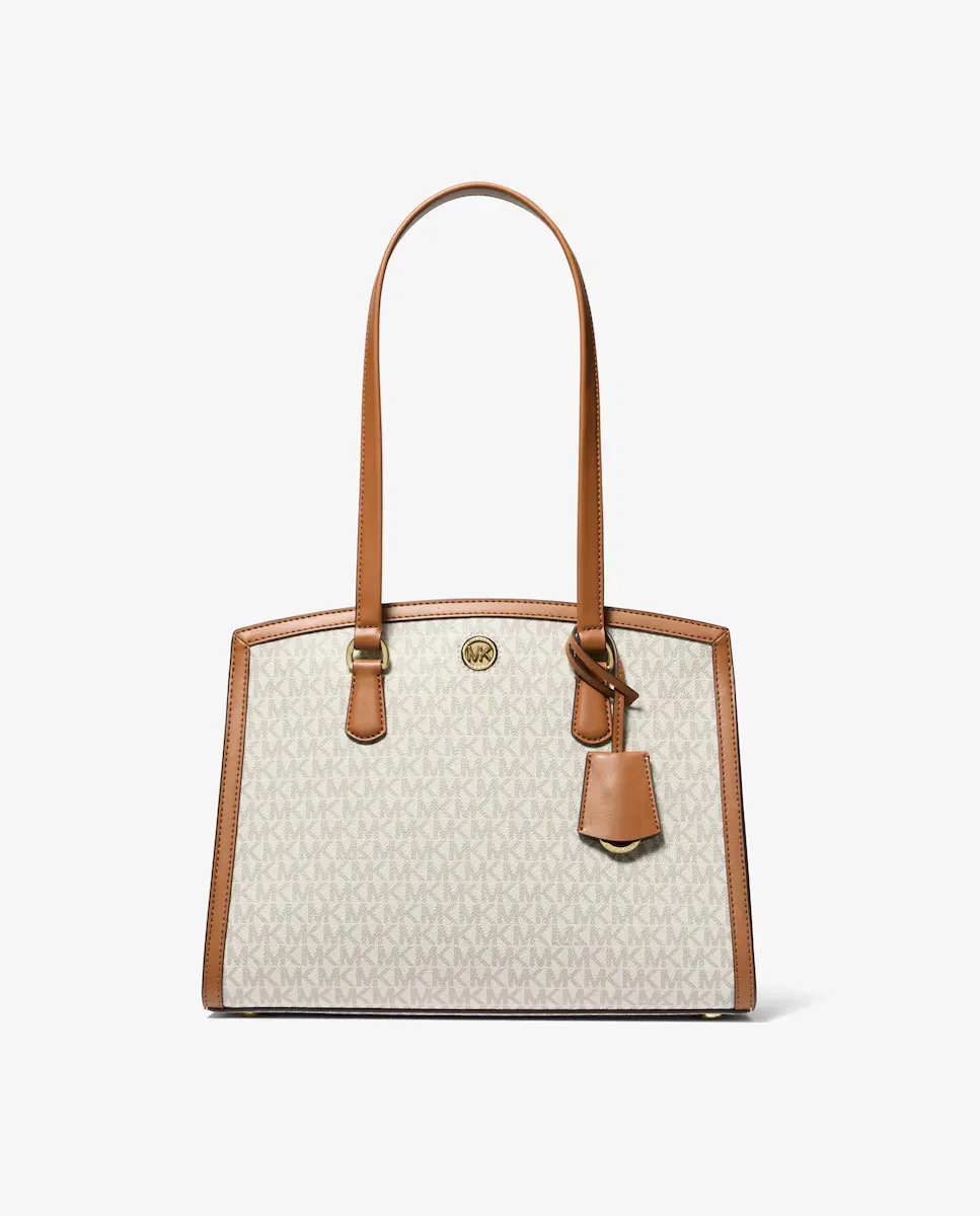

Сумка-тоут Chantal с логотипом Michael Michael Kors, цвет Crudo