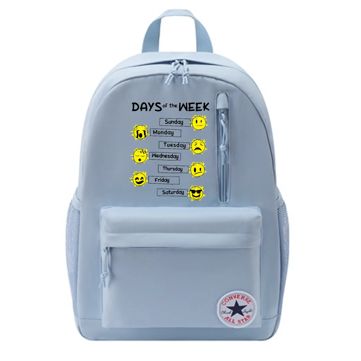 

Converse Полиэстеровый рюкзак унисекс светло-дымчато-голубой, week