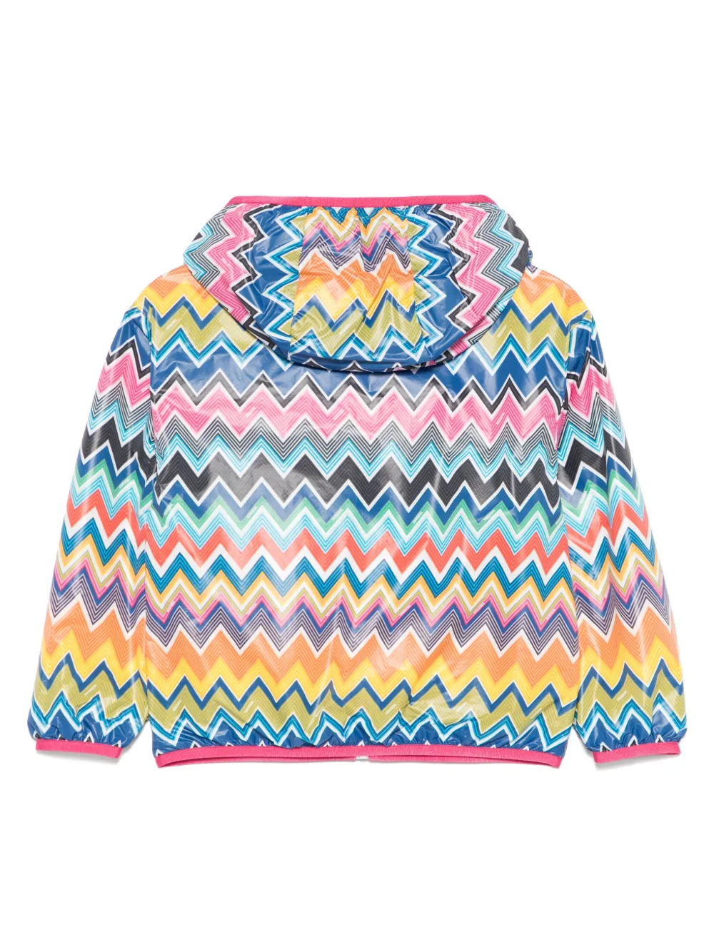 Куртка с узором зигзаг Missoni Kids, розовый — фото 2