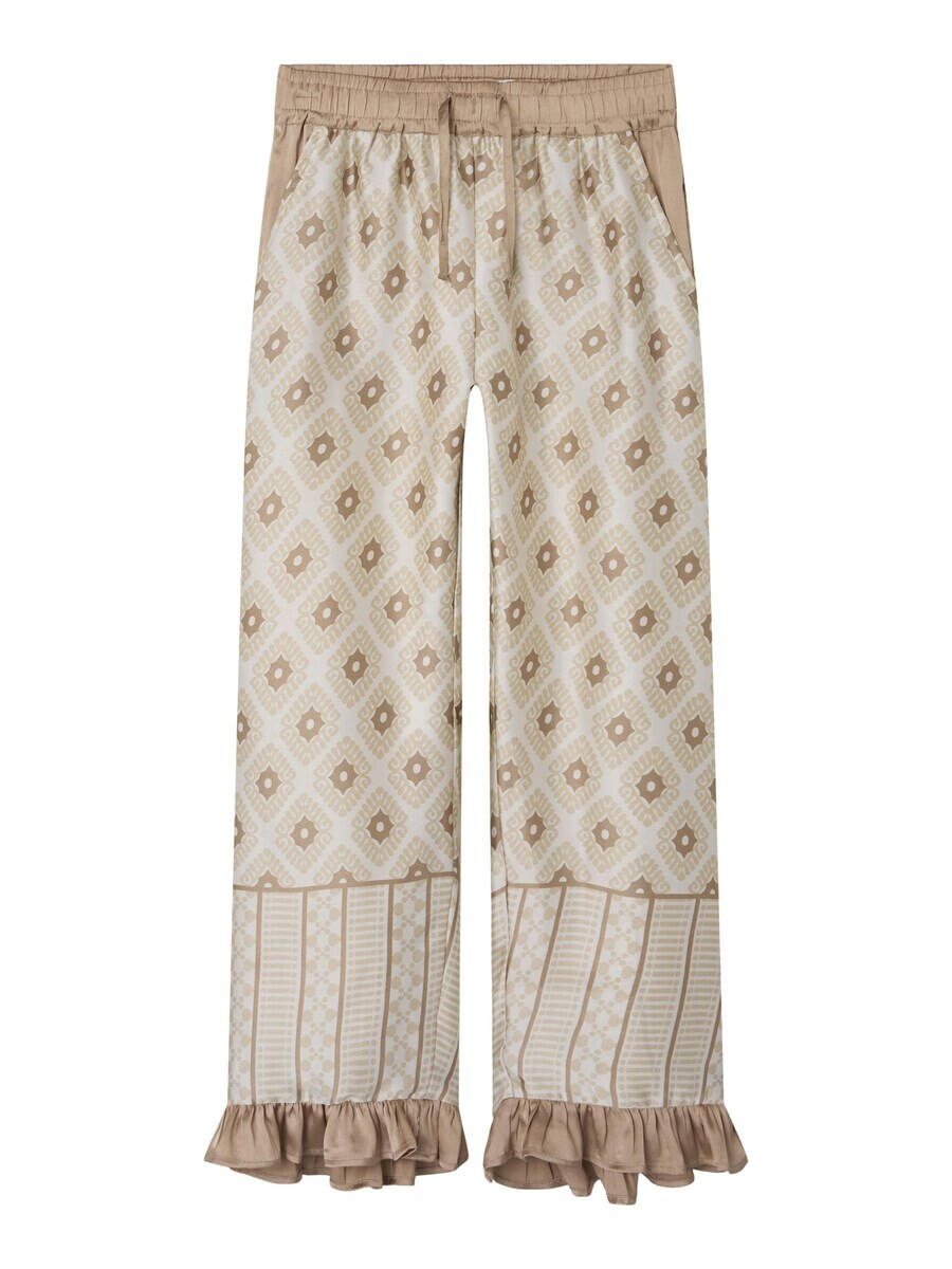 

Брюки NAME IT Regular Pants, бежевый/белый