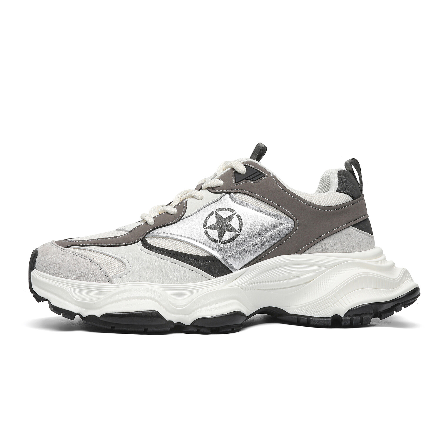 

Кроссовки JEEP SPIRIT Chunky Sneakers Men Low-top Suffleboard White, цвет High-end feel - Sand Fox White [Genuine Leather Double Mesh], Белый, Кроссовки JEEP SPIRIT Chunky Sneakers Men Low-top Suffleboard White, цвет High-end feel - Sand Fox White [Genuin