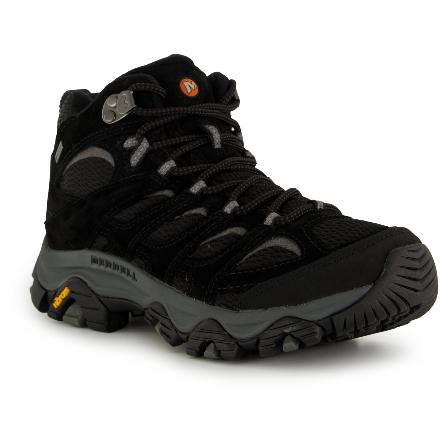 Ботинки женские Merrell Women's Moab 3 Mid GTX для туризма, черный/серый — фото 2