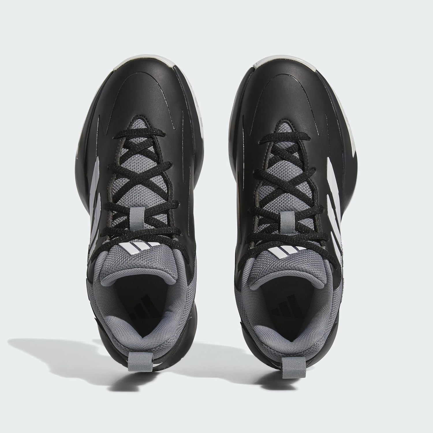 Кроссовки Adidas для детей и взрослых, белый/черный/серый — фото 3