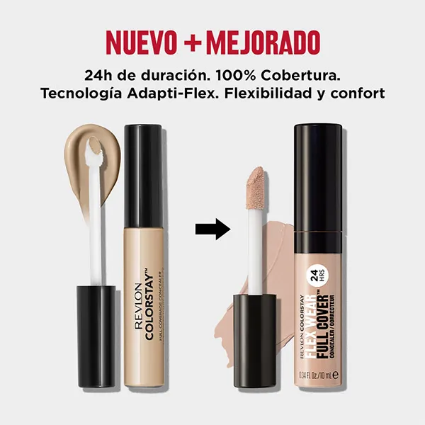 Консилер с высокой степенью покрытия Flex Wear Full Cover Concealer Revlon, цвет light medium — фото 4