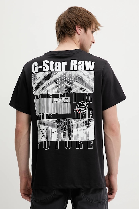

Хлопковая футболка G-Star, черный