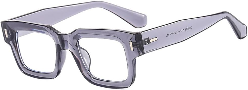 

Ретро серые солнцезащитные очки для женщин и мужчин, модные очки в прозрачной оправе, мужские солнцезащитные очки с защитой от УФ-излучения UV400 и заклепками HHZZYVY, Gray Transparent