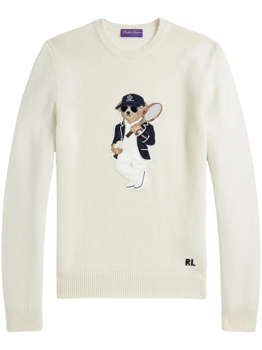

Джемпер с аппликацией Polo Pony Ralph Lauren Purple Label, белый