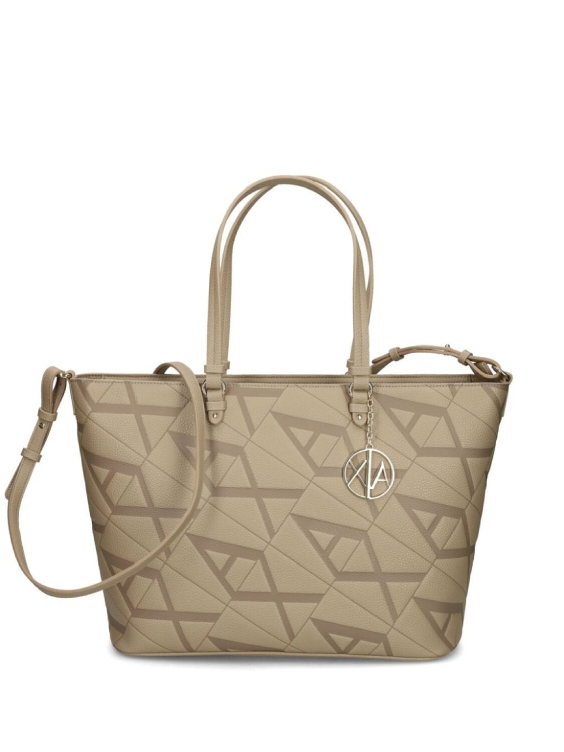 

Сумка-шоппер с логотипом Armani Exchange, серый