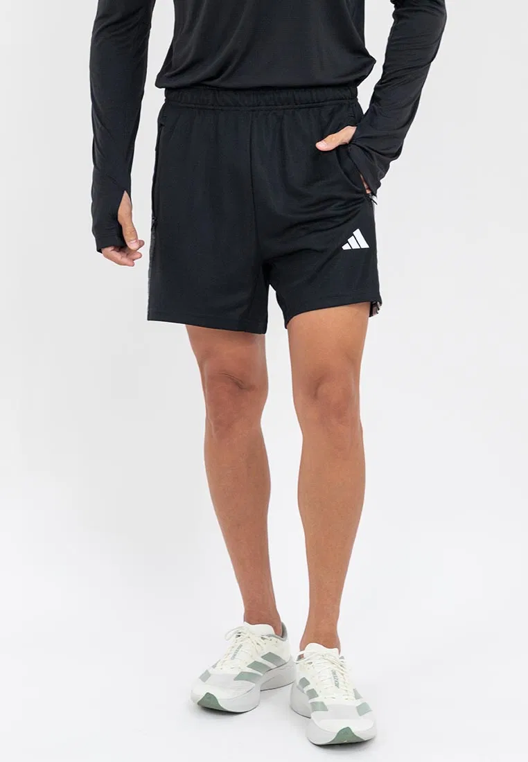 Шорты спортивные, три полоски, Workout Essentials All-Set, Adidas, черный