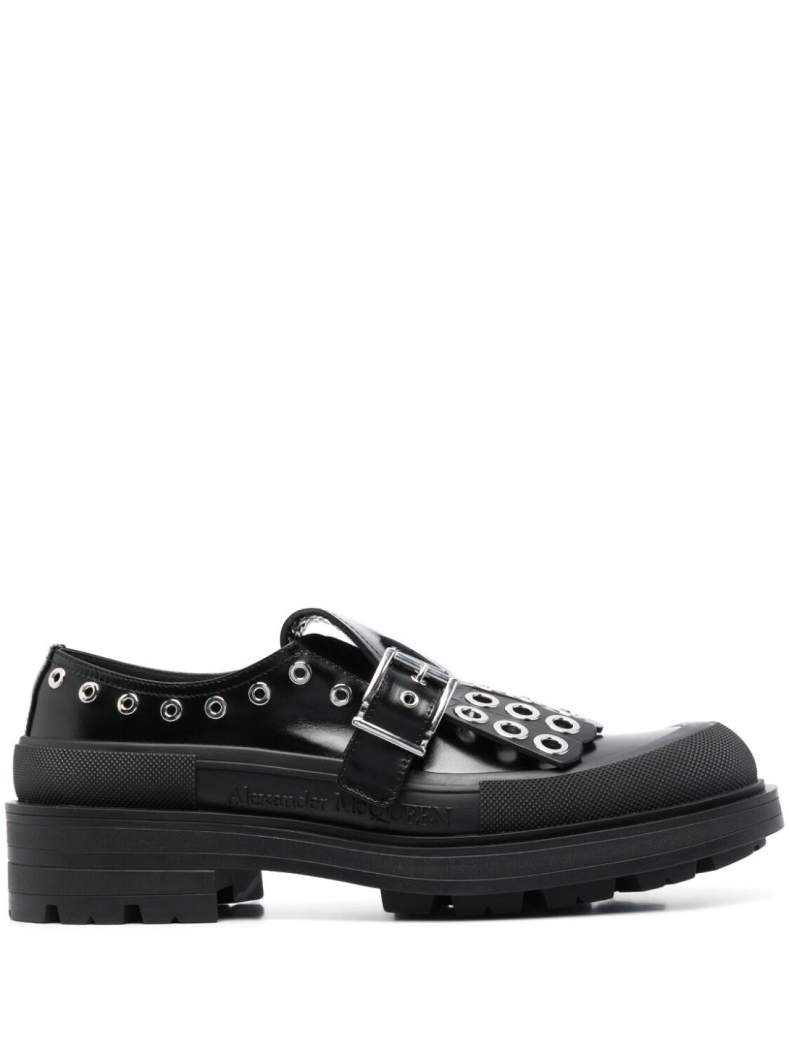

Alexander McQueen туфли монки с пряжками, черный