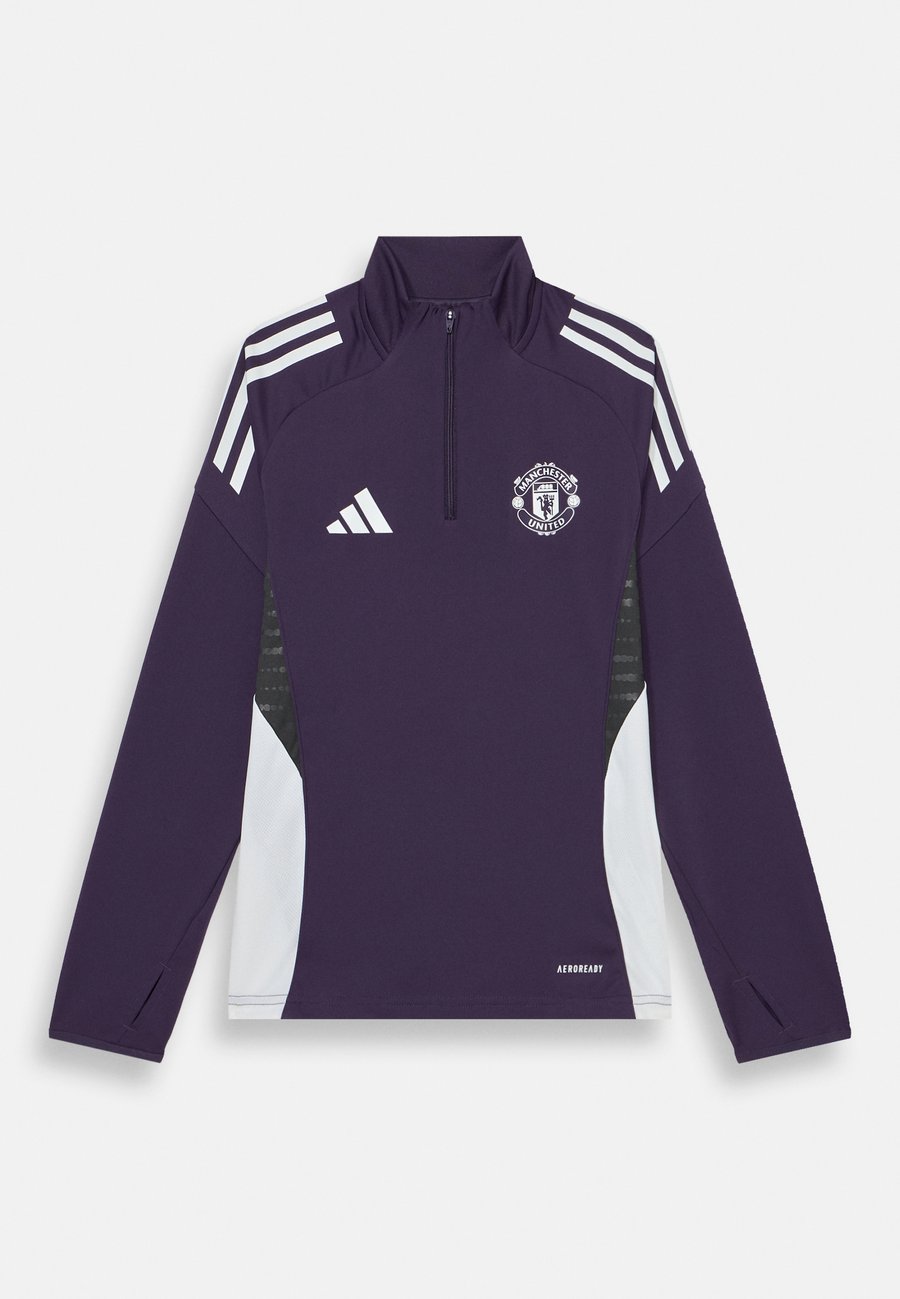 Толстовка Adidas Performance MANCHESTER UNITED COMPETITION TRAINING KIDS UNISEX, Aurora Plum/White/Black/Lilac — фото 3