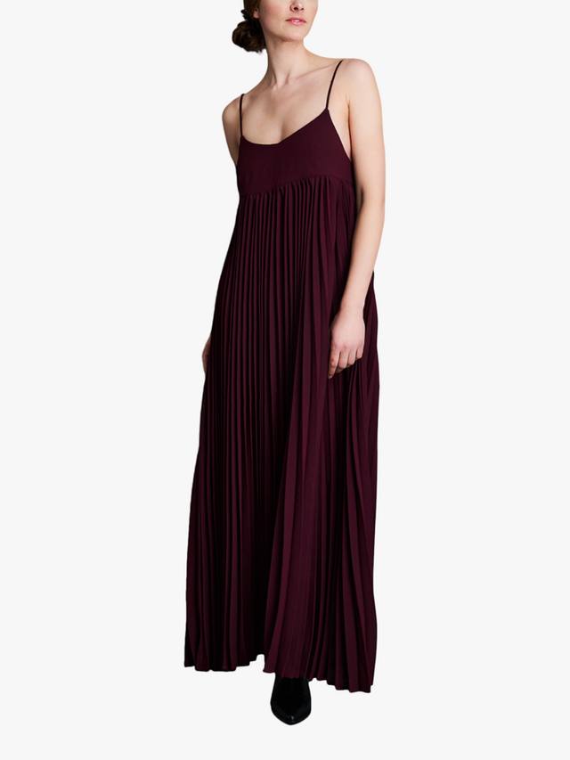 

Платье макси с рюшами и тонкими бретелями EAST 42ND, Fig