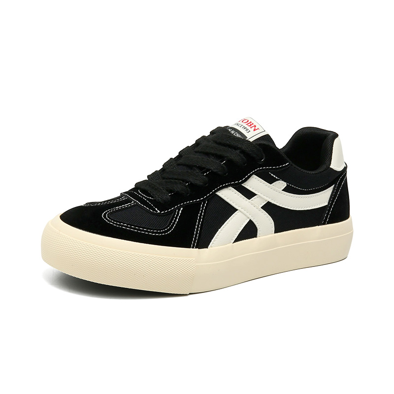 

DIKENROK Мужские скейтерские кроссовки с защитой от истирания и балансом низкие черные, цвет Black