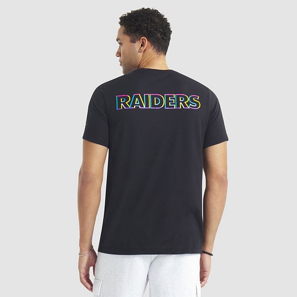 Мужская черная футболка las vegas raiders 2025 nfl crucial catch tri-blend dri-fit Nike — фото 3