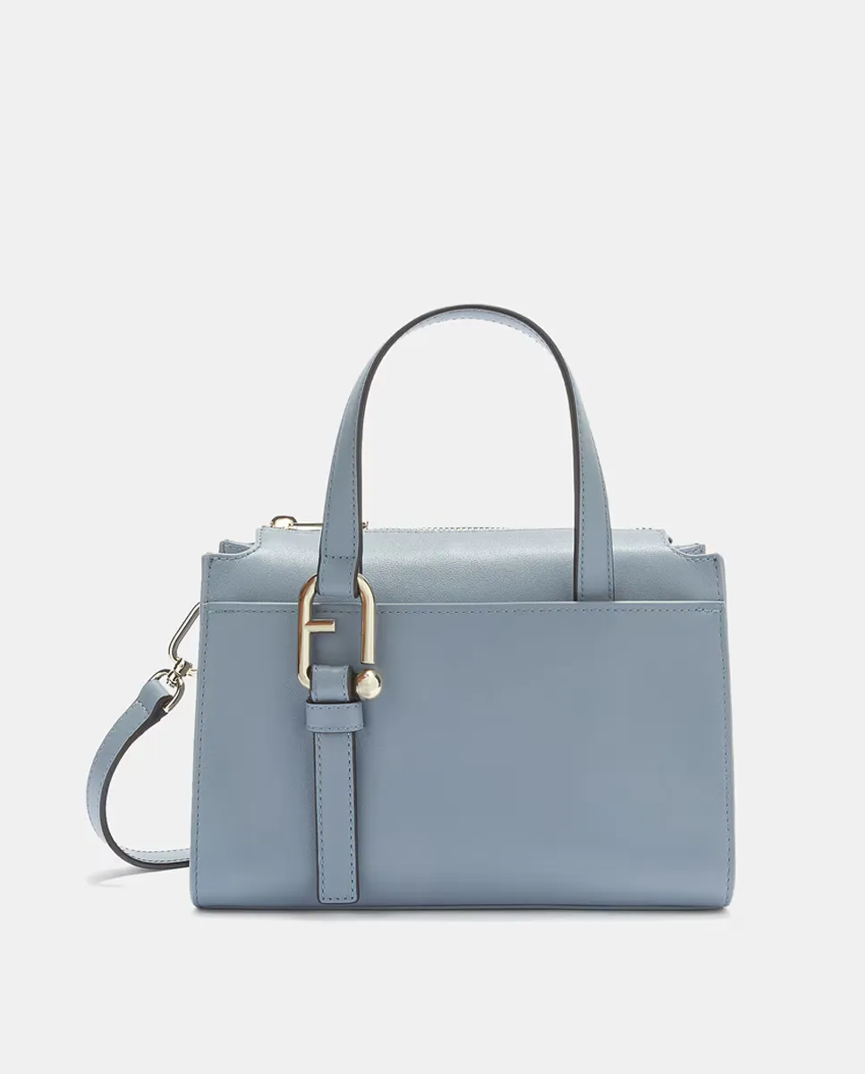 

Черная сумка Boston Furla, синий