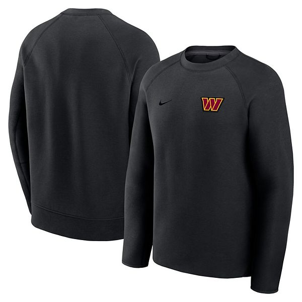 

Мужской черный свитшот washington commanders tech fleece raglan Nike