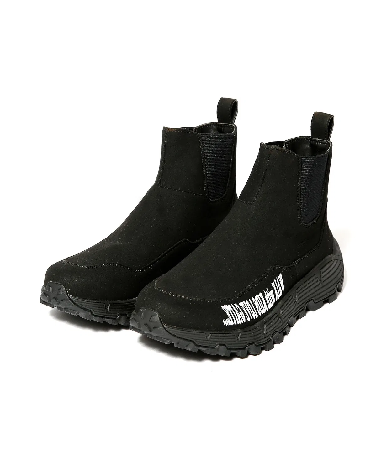Кроссовки-ботинки коллаборация KIDS LOVE GAITE × ORPHIC CONSIST на толстой подошве, чёрные — фото 4