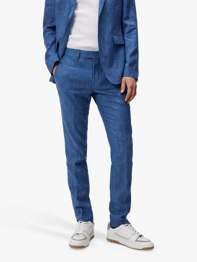 

Брюки grant super из льна J.Lindeberg, цвет Chambray Blue