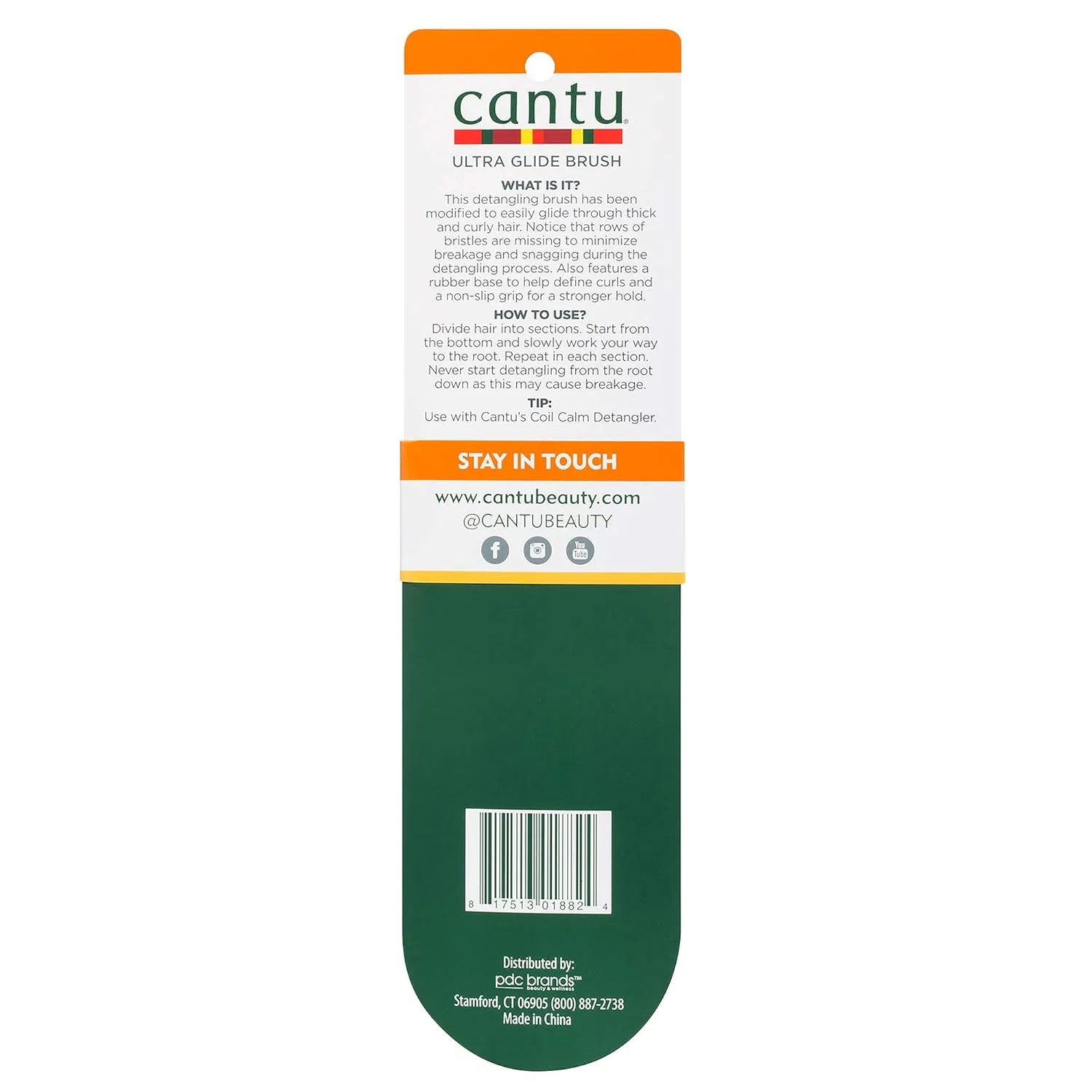 Щетка Cantu Ultra Glide Detangling Brush для распутывания волос Cantu — фото 2