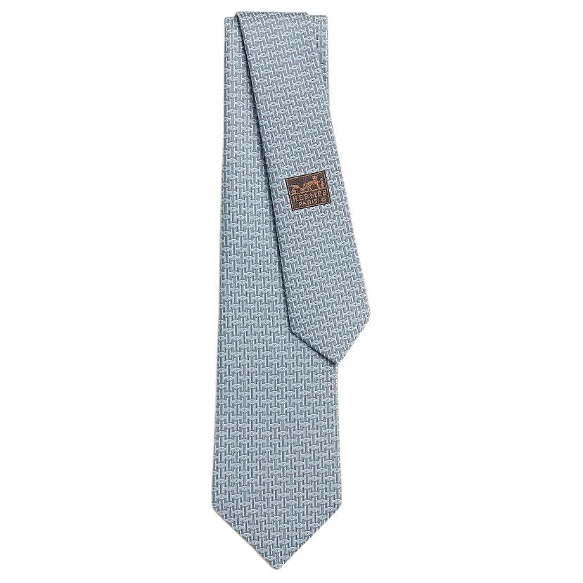 

HERMES Мужские галстуки Mulberry Silk, светло-серый