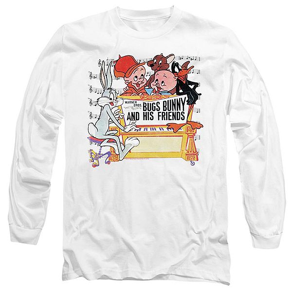 

Футболка с длинным рукавом Looney Tunes Bugs and Friends для взрослых Licensed Character