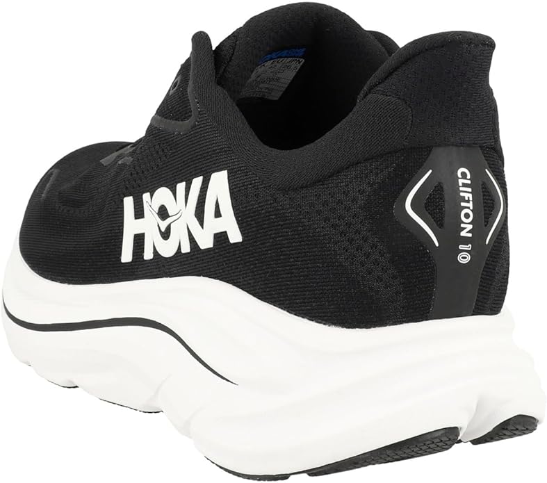 Женские дорожные беговые кроссовки Hoka One Clifton 10, черный — фото 3