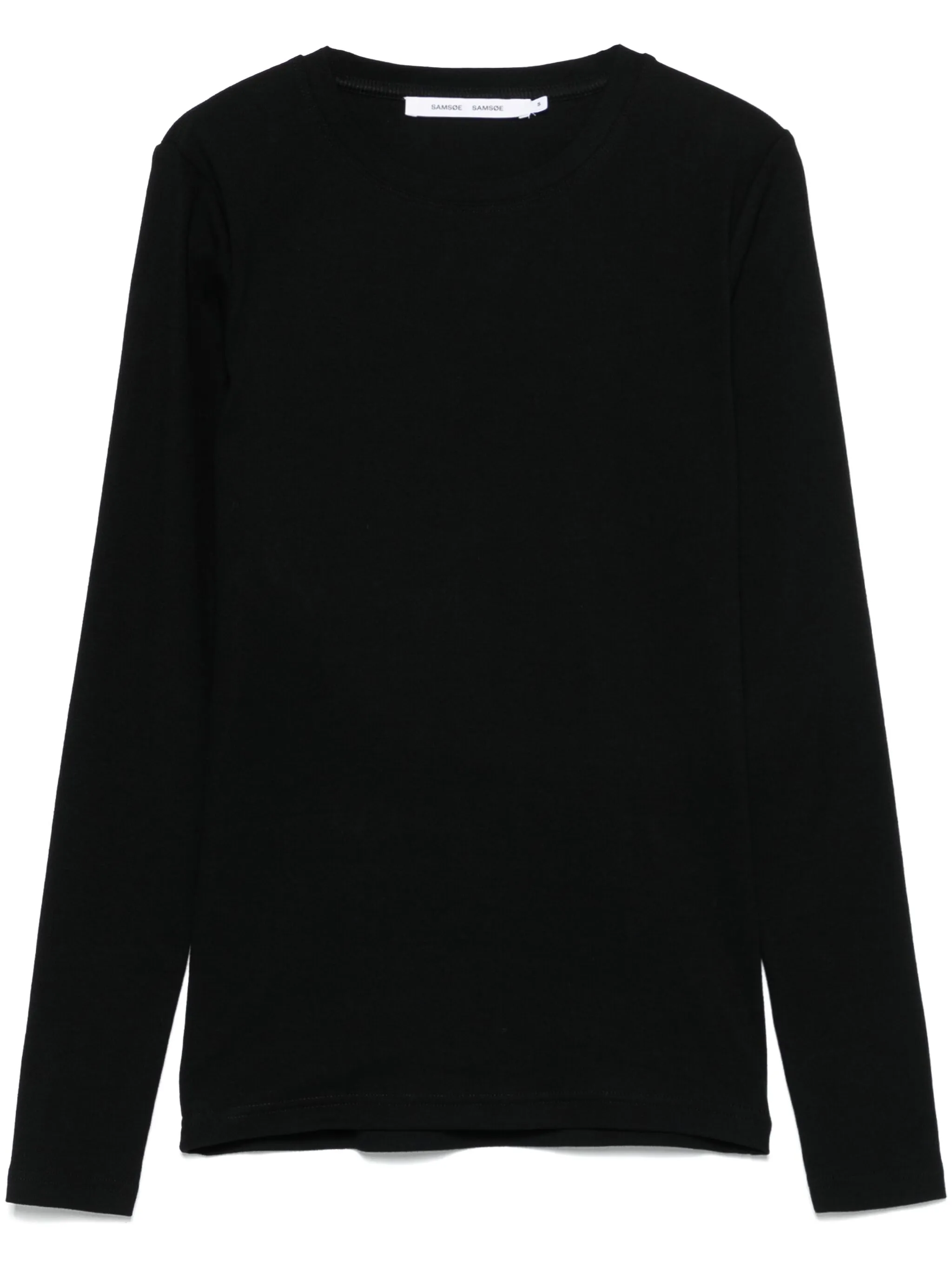 

Футболка в рубчик Samsoe Samsoe, черный