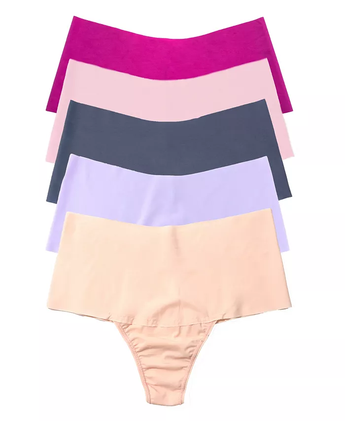 

Женские трусы-стринги Breathe Soft с высокой посадкой, 5 штук Hanky Panky, мультиколор