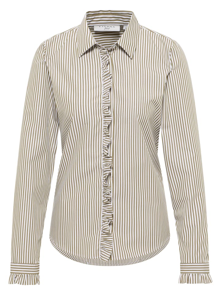 

Блузка FITTED оливкового цвета Eterna