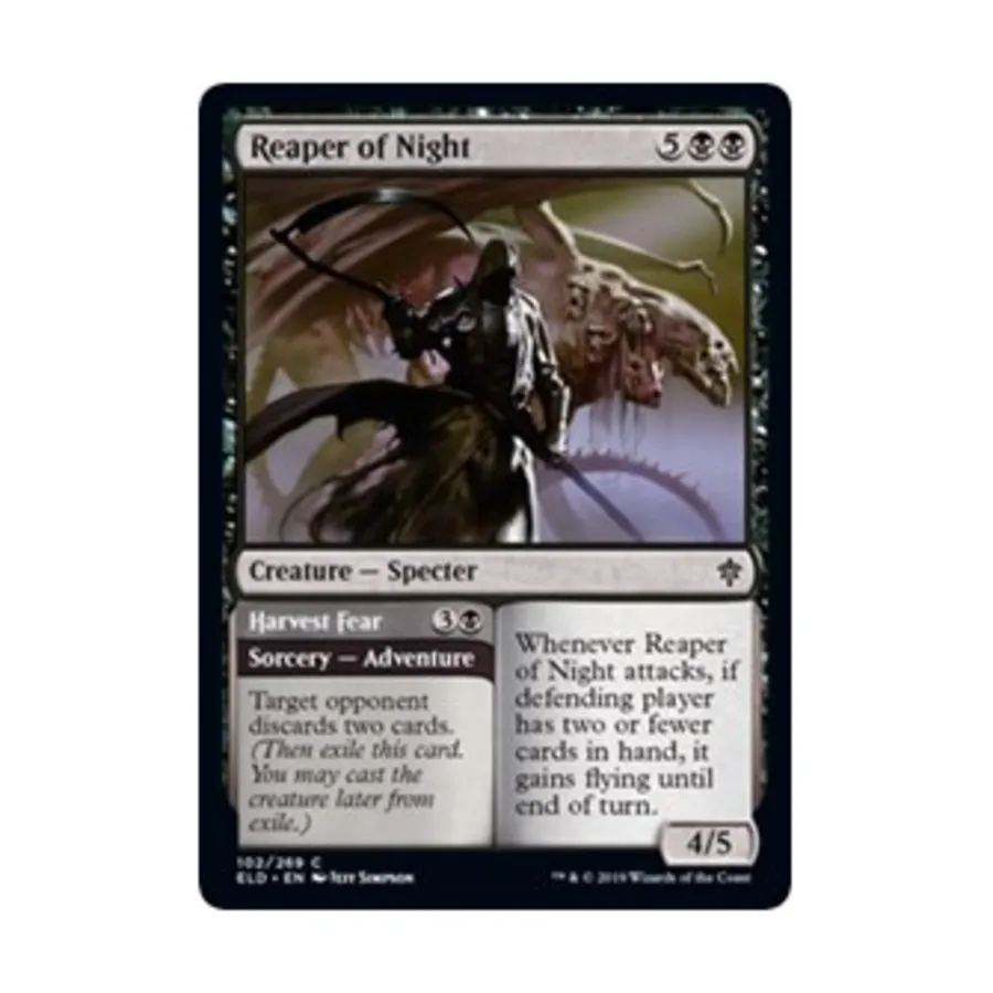

CCG Жнец ночи // Страх урожая (С), MTG - Throne of Eldraine