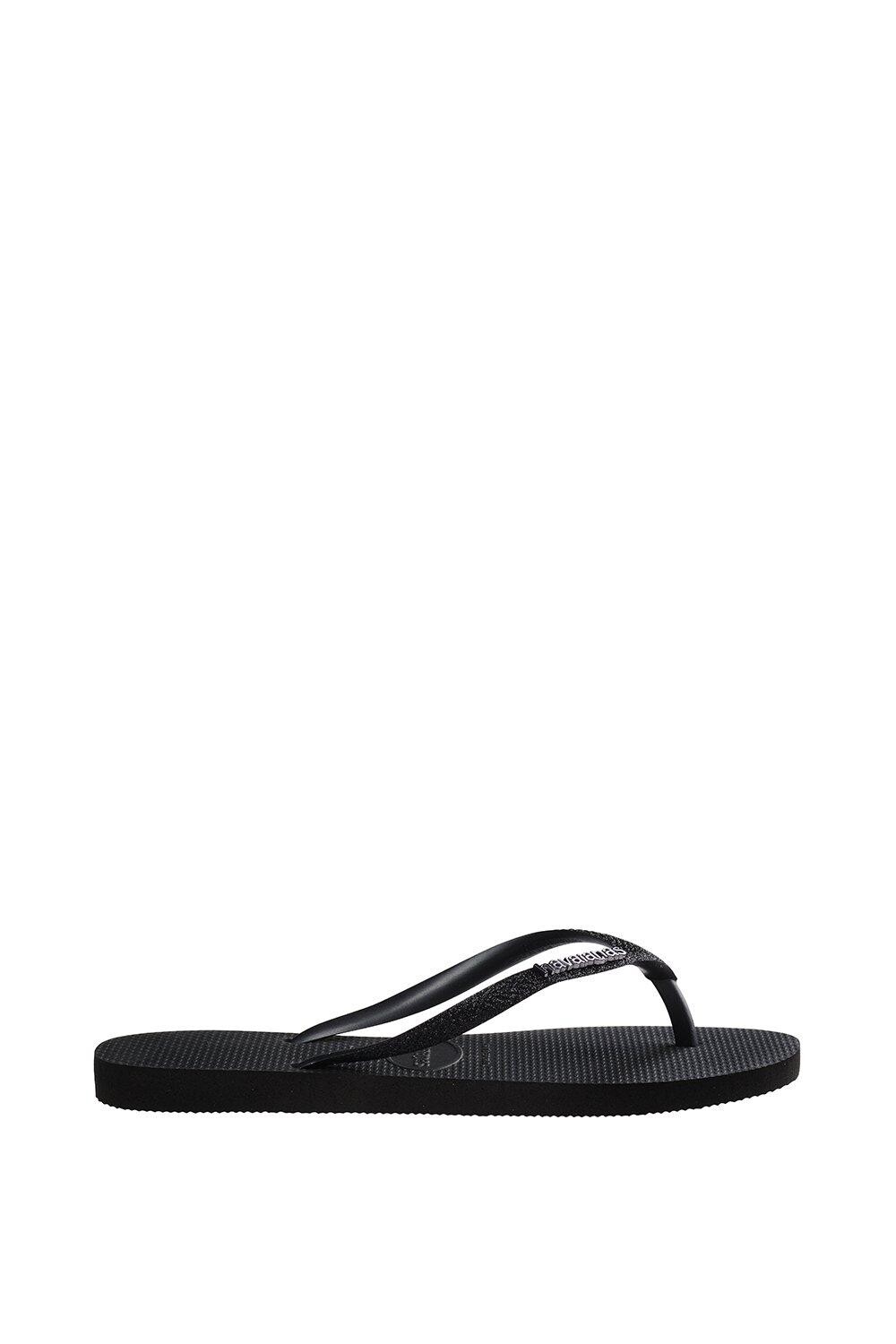 

Шлепанцы Havaianas Slim Glitter II Debenhams, черный