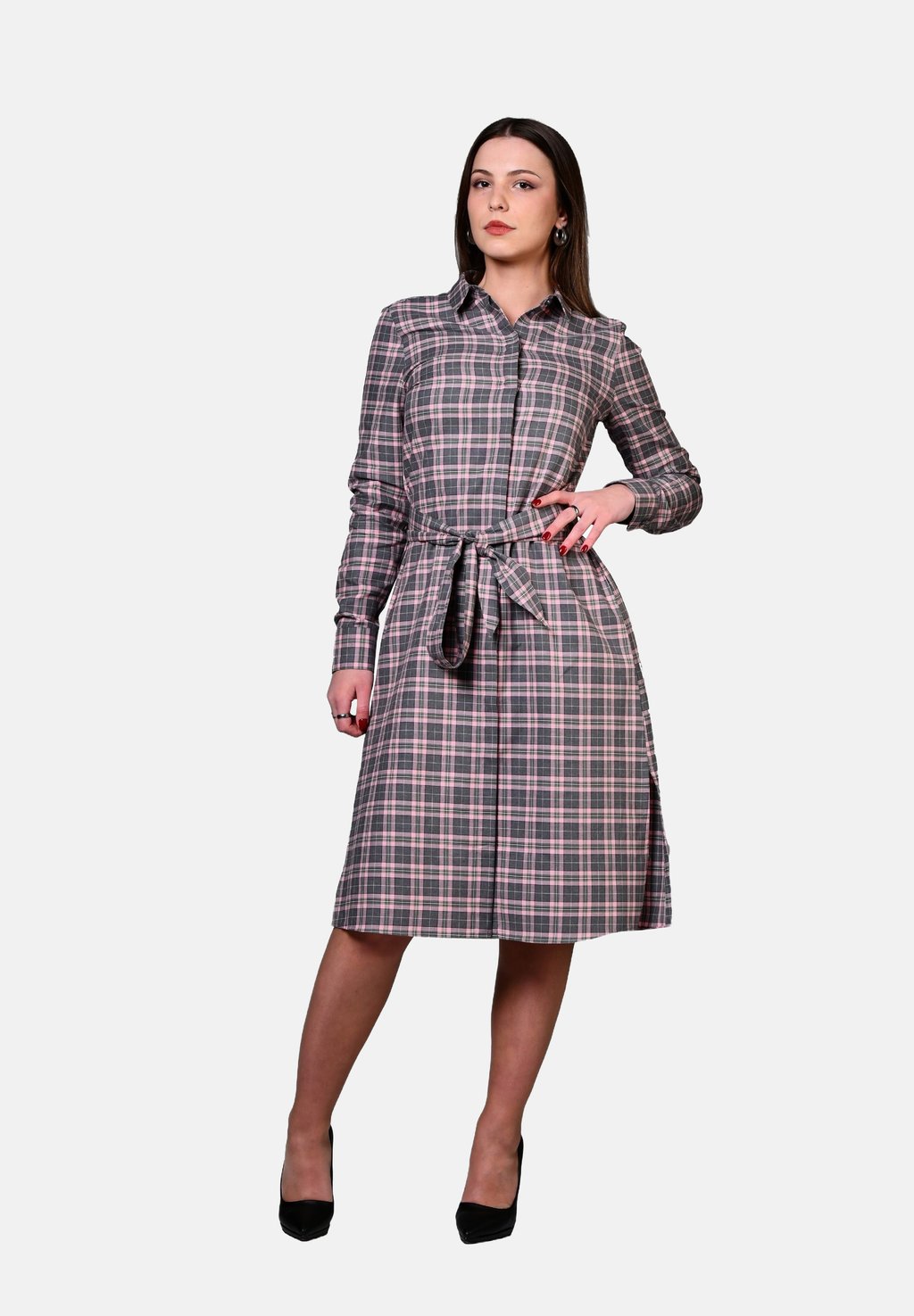 

Платье-рубашка CLASSIC PRINT Sangar, фиолетовый