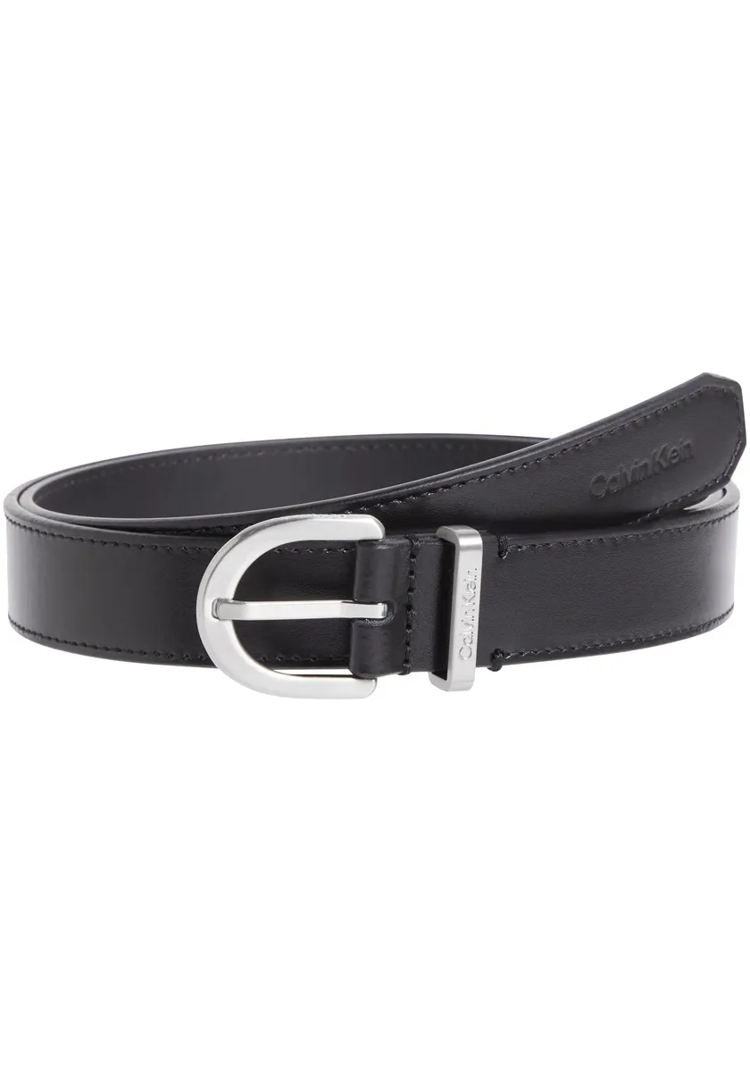 

Кожаный ремень Calvin Klein "CK MUST METAL LOO" с пряжкой золотого цвета, цвет Ck Black