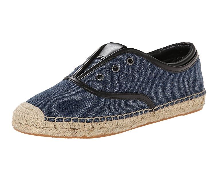 Женские эспадрильи-кеды Elie Tahari Mako Denim Blue Slip-On Oxford, синий — фото 3