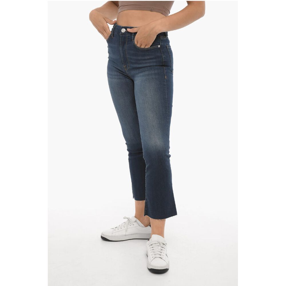 

Джинсы LE SUPER HIGH CROP MINI BOOT из эластичного денима 20 см Frame, Blue