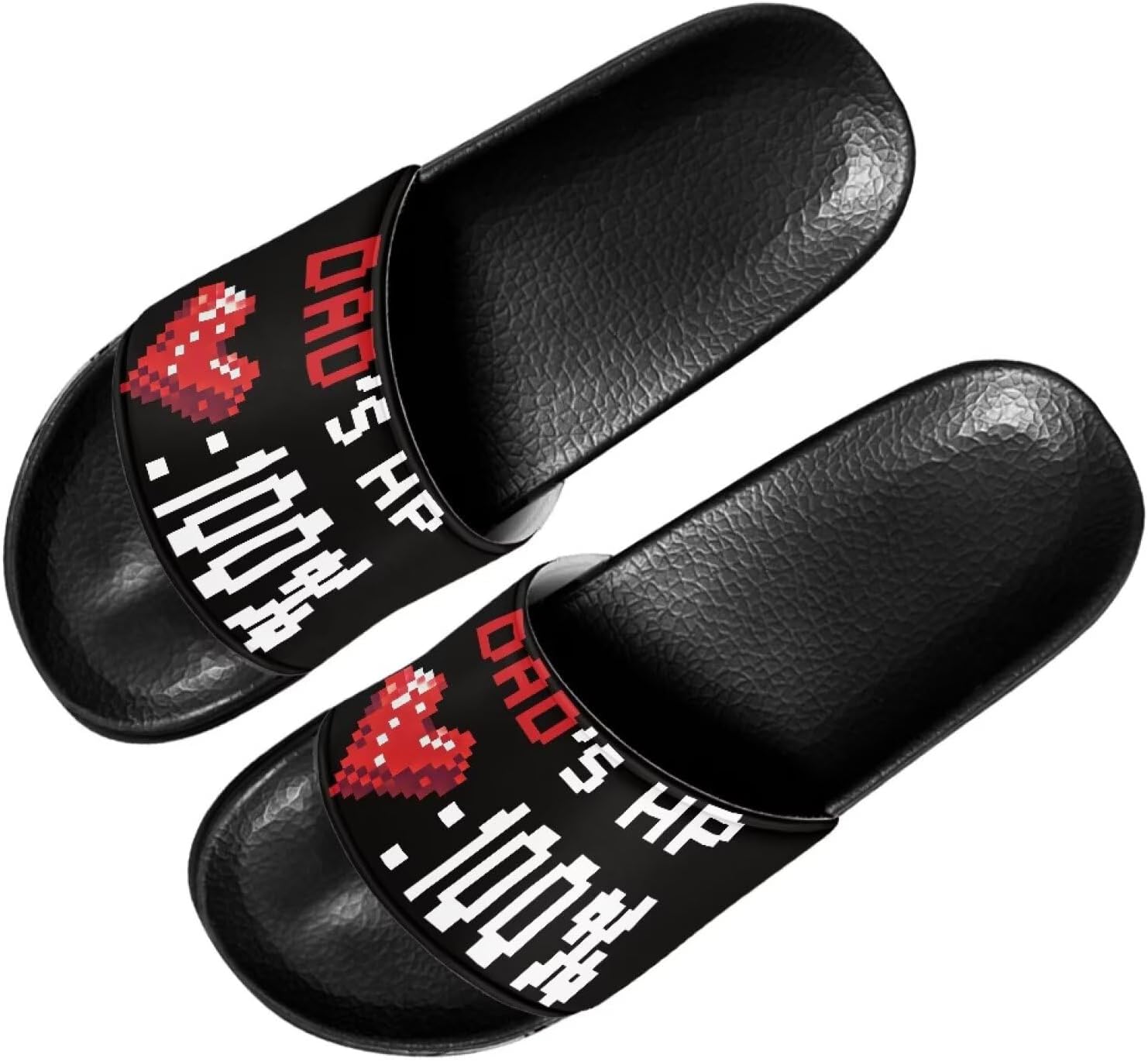 

Мужские шлепанцы Quxjehoe, быстросохнущие для душа, противоскользящие, легкие летние сандалии, размеры США 5-14, Love Dad