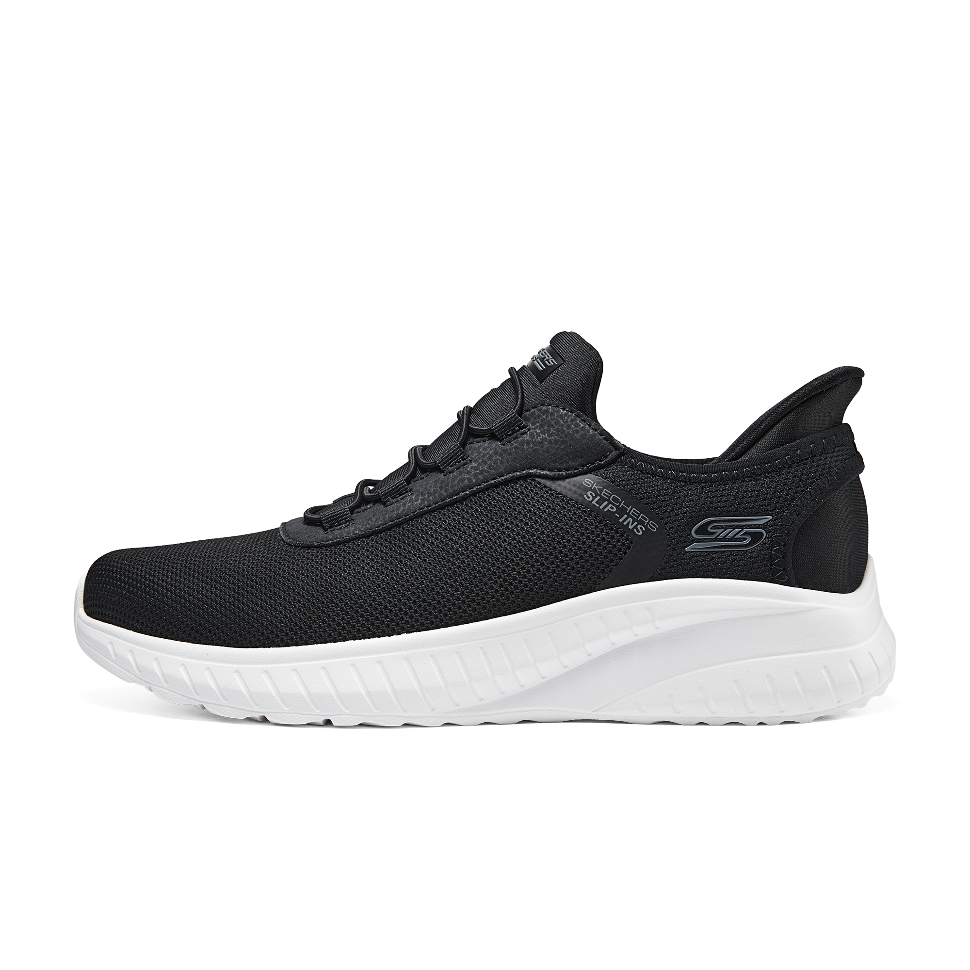 

Мужские повседневные кеды Skechers BOBS Hands Free Slip Ins Technology низкие черные