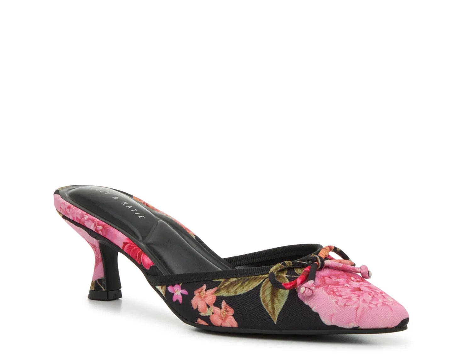 Туфли Kelly & Katie Sashia Pump, Black/Pink/Multicolor Floral Print