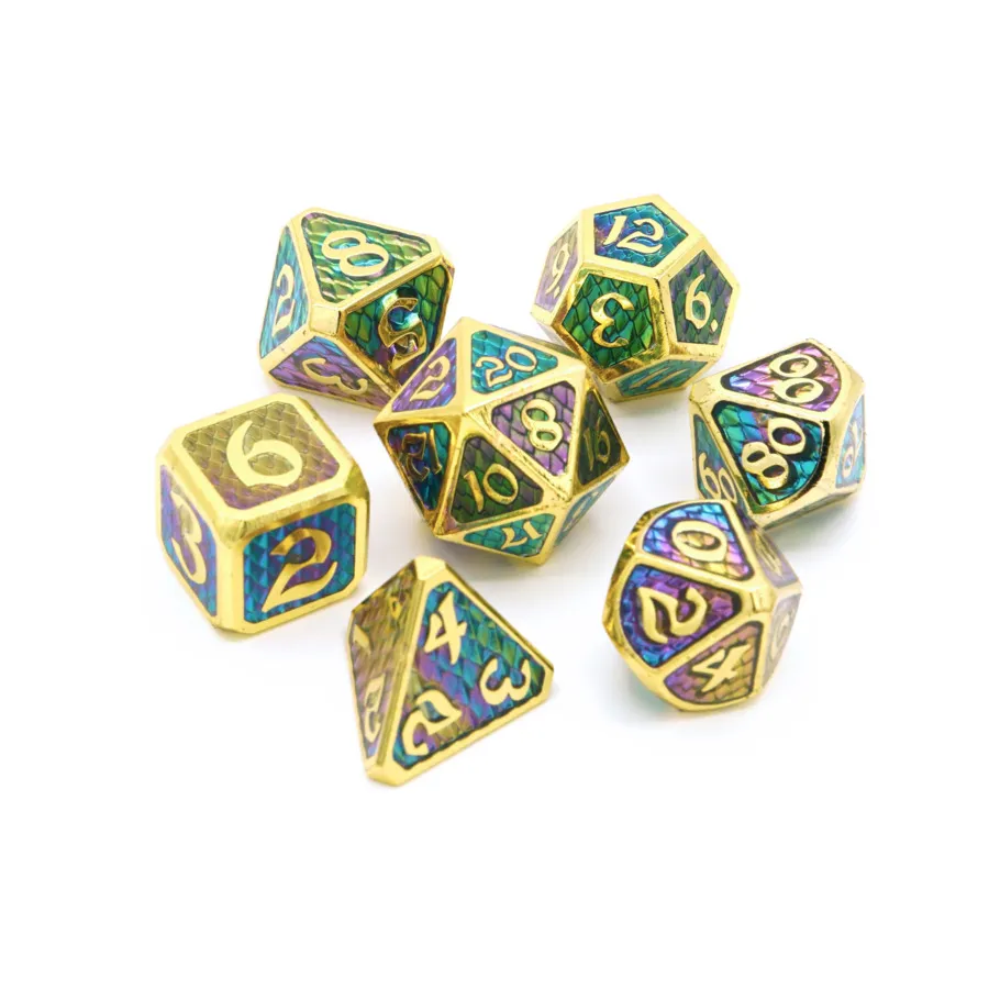 

Поликомплект - Дракона Хаос Гемера (7), Metal Poly Dice Sets (Die Hard Dice)